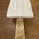 Modernist Table Lamp in Honey Onyx and Golden Maltese Cross - 1970s