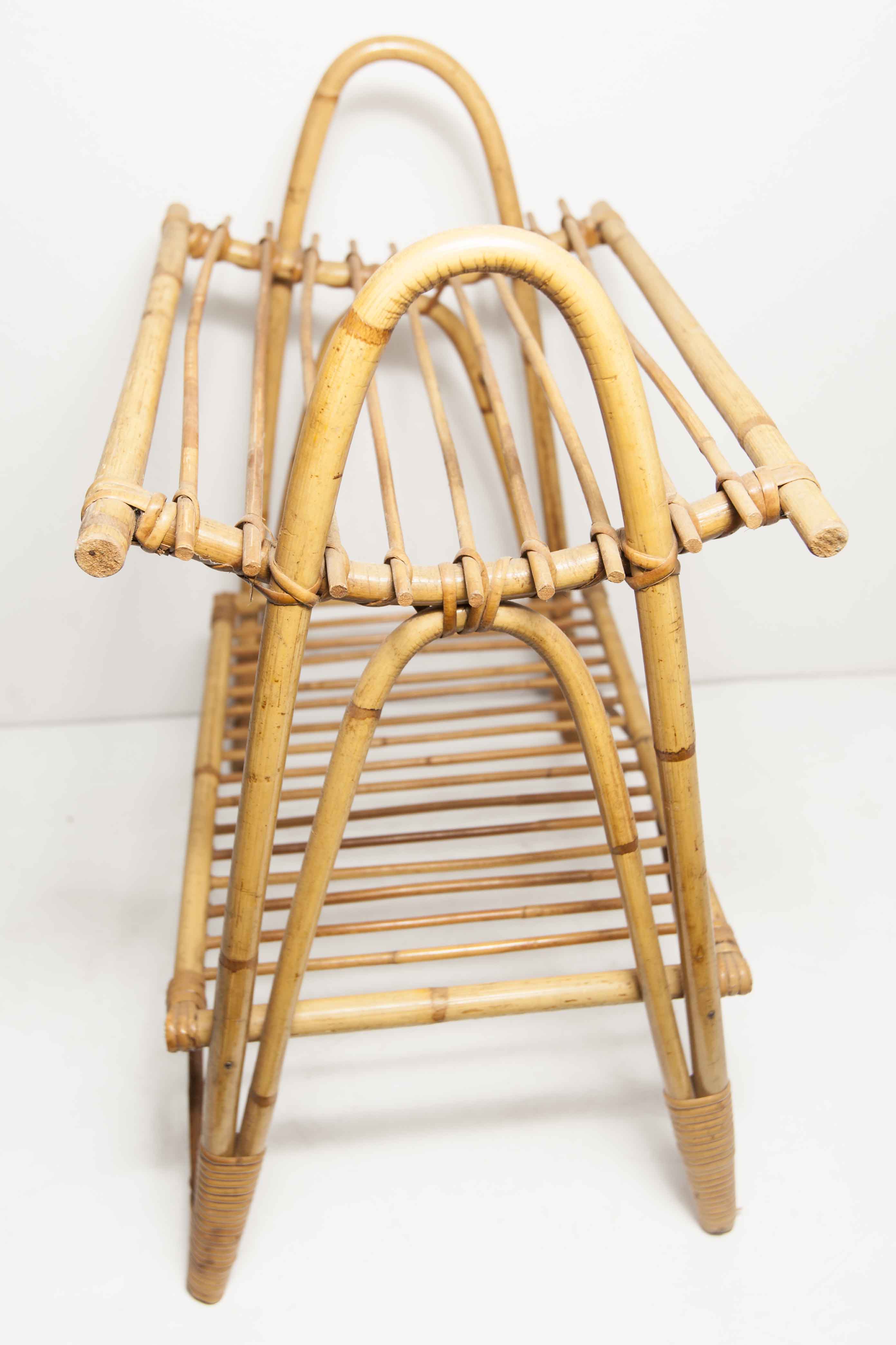 Bamboo magazine holder 1960