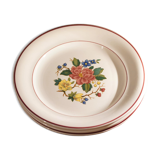 3 Villeroy & Boch dessert plates