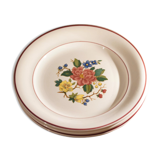 3 assiettes à dessert Villeroy & Boch