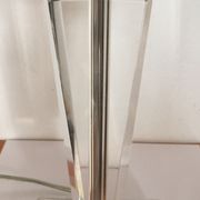 Crystal and stainless steel desk lamp