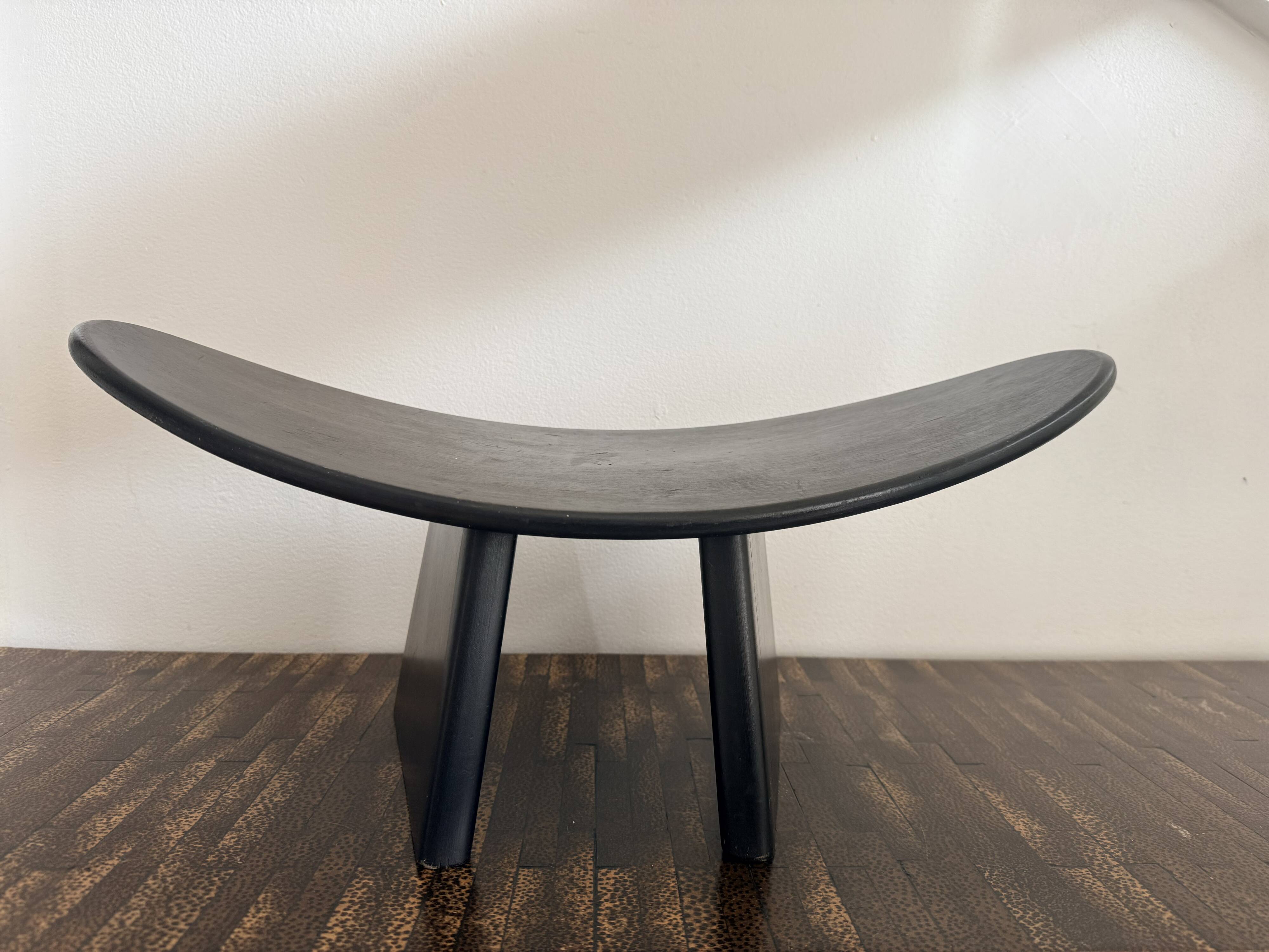 Set of 3 Shoggi meditation stools by Alain Gaubert, 1980s.