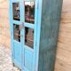 Ancien vaisselier Art déco en teck birman