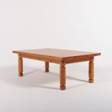 Table basse en pin par Sven Larsson, Suède 1960