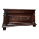 Chest in carved natural wood of the eighteenth century