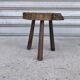 Solid oak tripod stool 1960