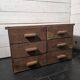 Antique workshop furniture with 6 drawers