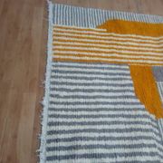 Grey Moroccan rug made of hand-woven wool - handmade rug - 252 x 163