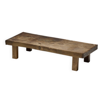 Low Farmhouse Coffee Table, France, Late 19th Century