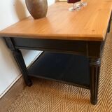 Table basse en bois massif vintage