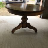 Round wooden table
