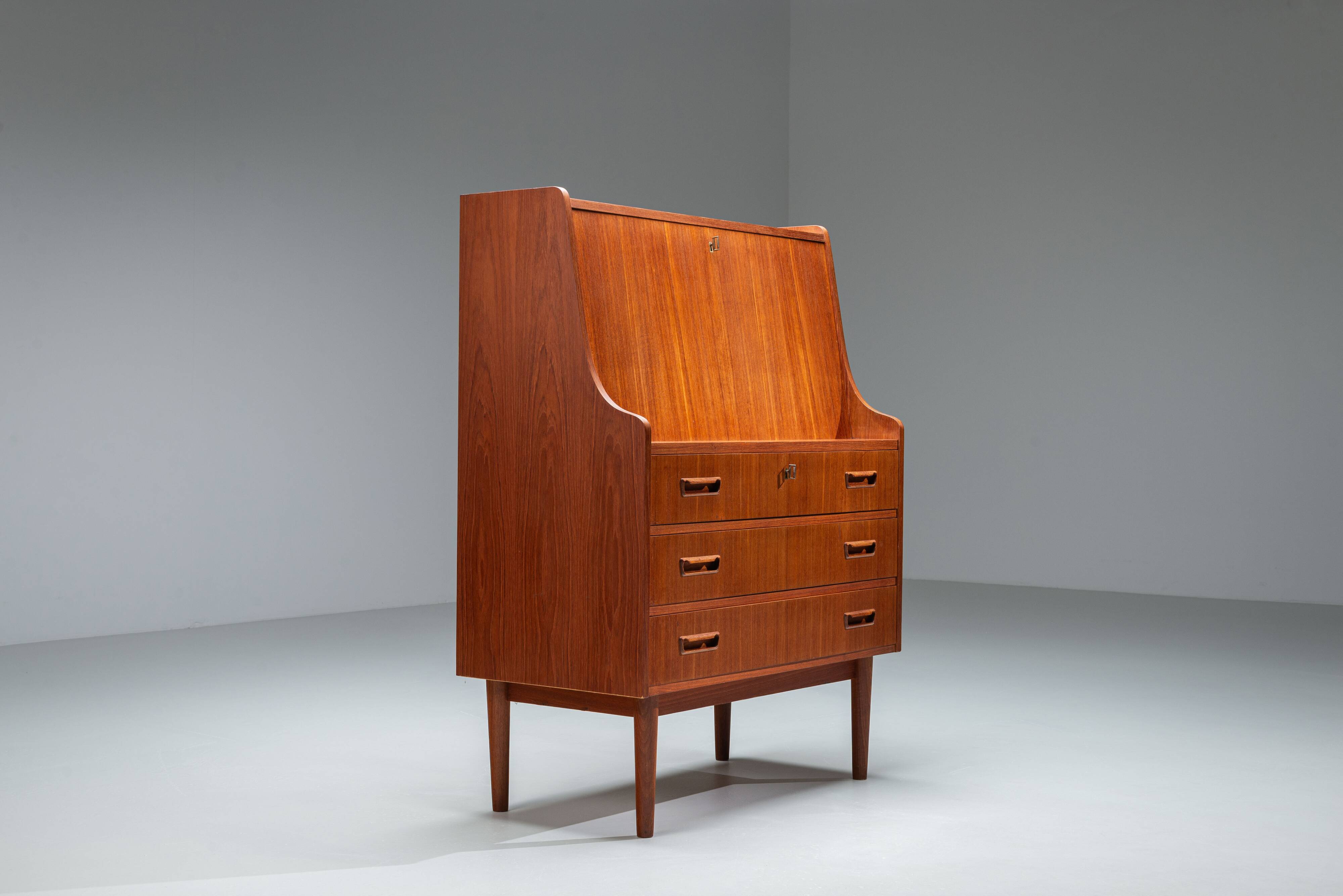 Danish mid-century secretaire by Gunnar Nielsen Tibergaard
