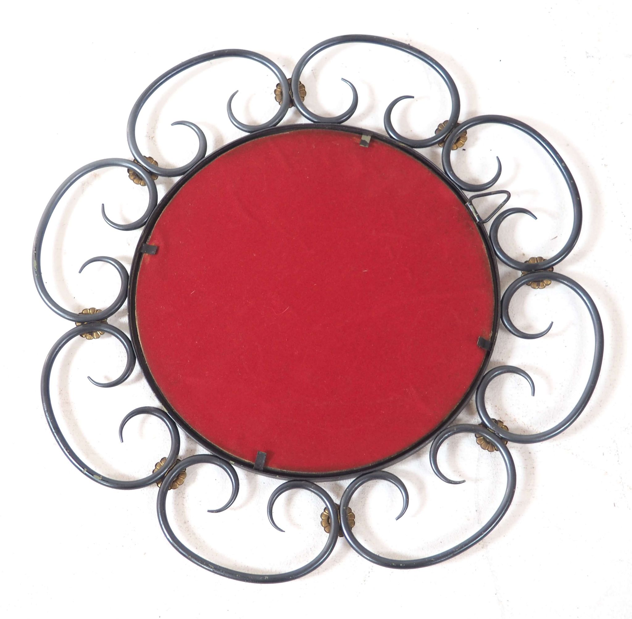 Miroir marguerite métal 39x39cm