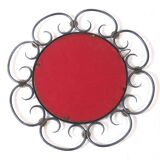 Metal daisy mirror 39x39cm