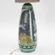 XXL lamp by M Zawadski, hand-painted Tilgmans, Sweden, 1961, signed and dated.