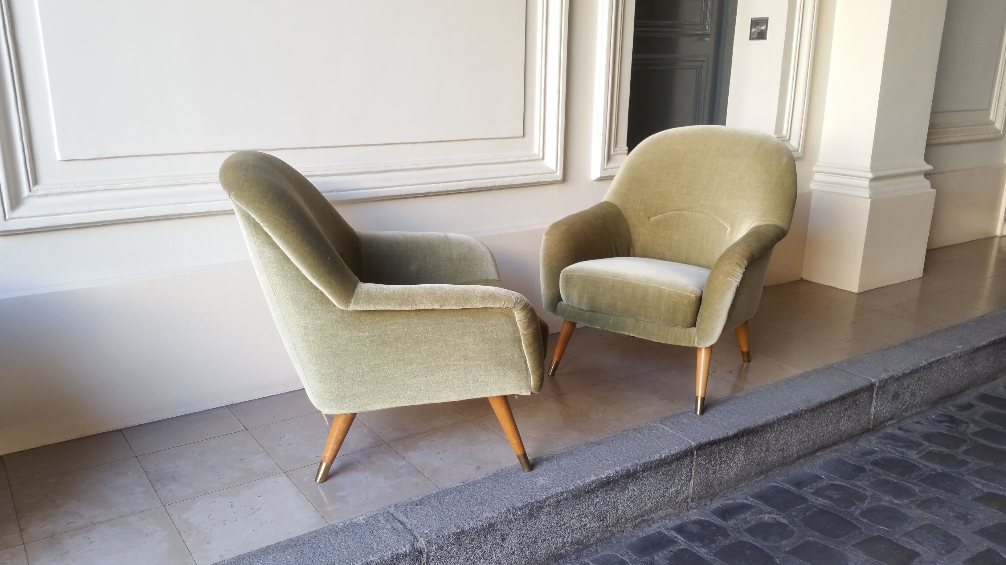 Together chairs Danish club 50 years Organic Green soft iced