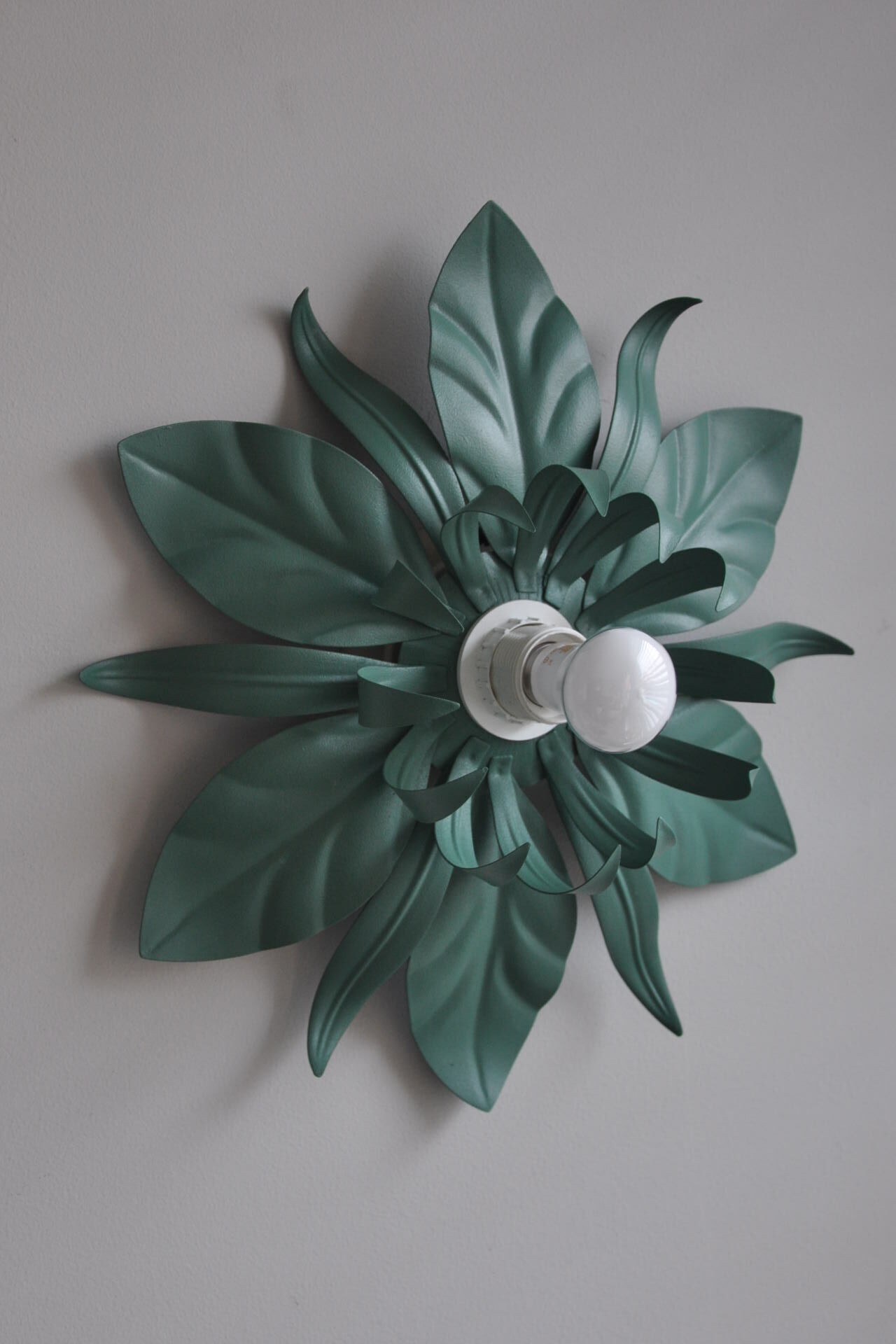 Applique fleur en métal