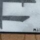 Coffee table design ceramic red & black signs mjr years 1960-1970