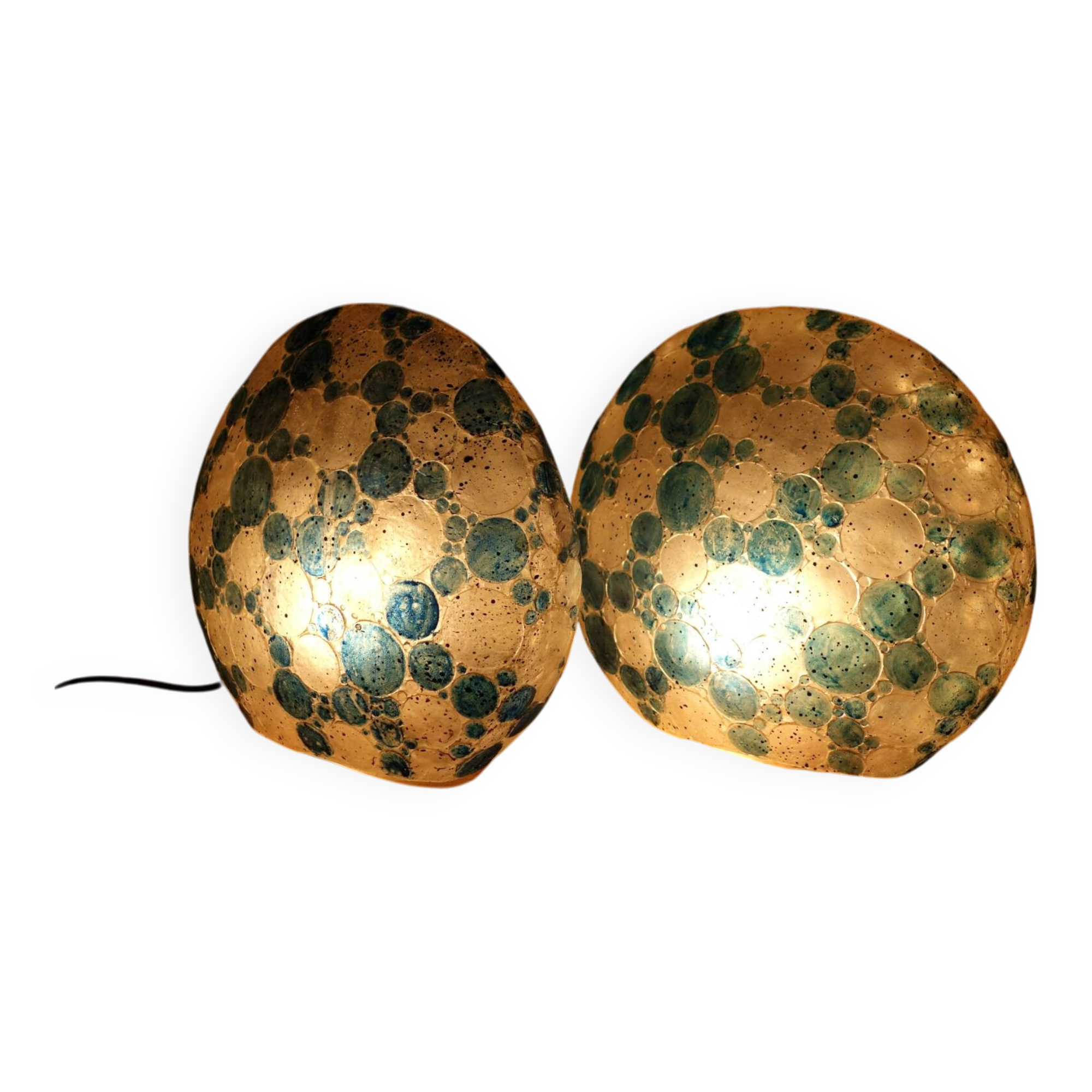 Paire de lampes de chevet contemporaines