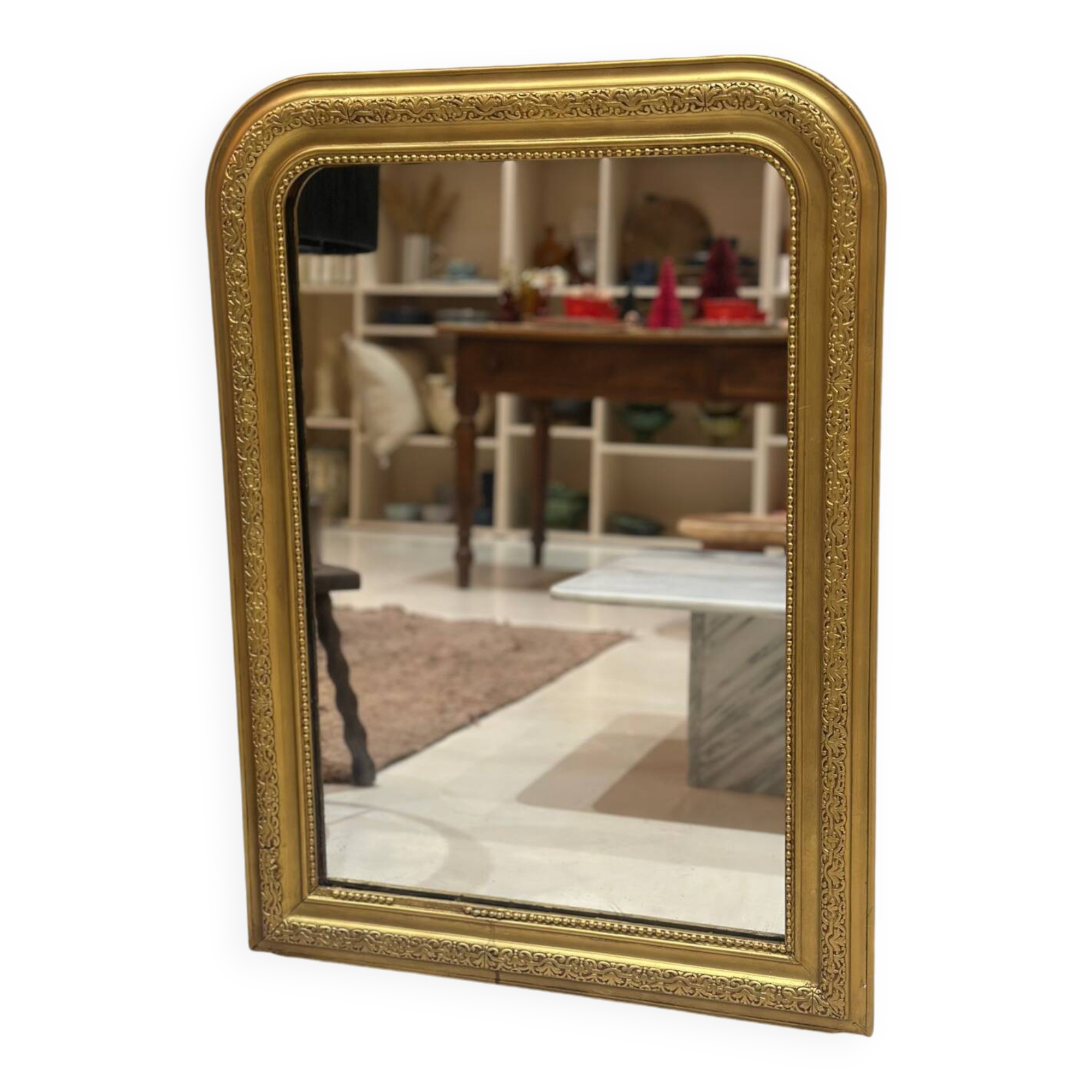 Old louis philippe gold mirror - 87 x 62 cm