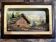 Tableau alpin vintage en bois sculpté et peint