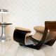 Armchair and its ottoman Safi/Marsala by Michel Ducaroy, edition Ligne Roset 1970
