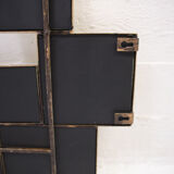 Mirror in gilded metal with leaf. in the taste of Marc du Plantier