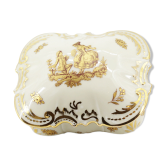 Ancienne boite à bijoux porcelaine limoges
