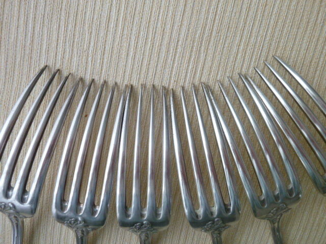 12 silver metal table covers SFAM Rocaille Model