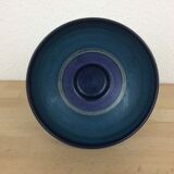 Bougeoir céramique bleu vintage