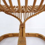 Italian Bamboo Armchair in the style of Tito Agnoli for Bonacina, 1960s