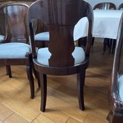 8 chairs in solid mahogany