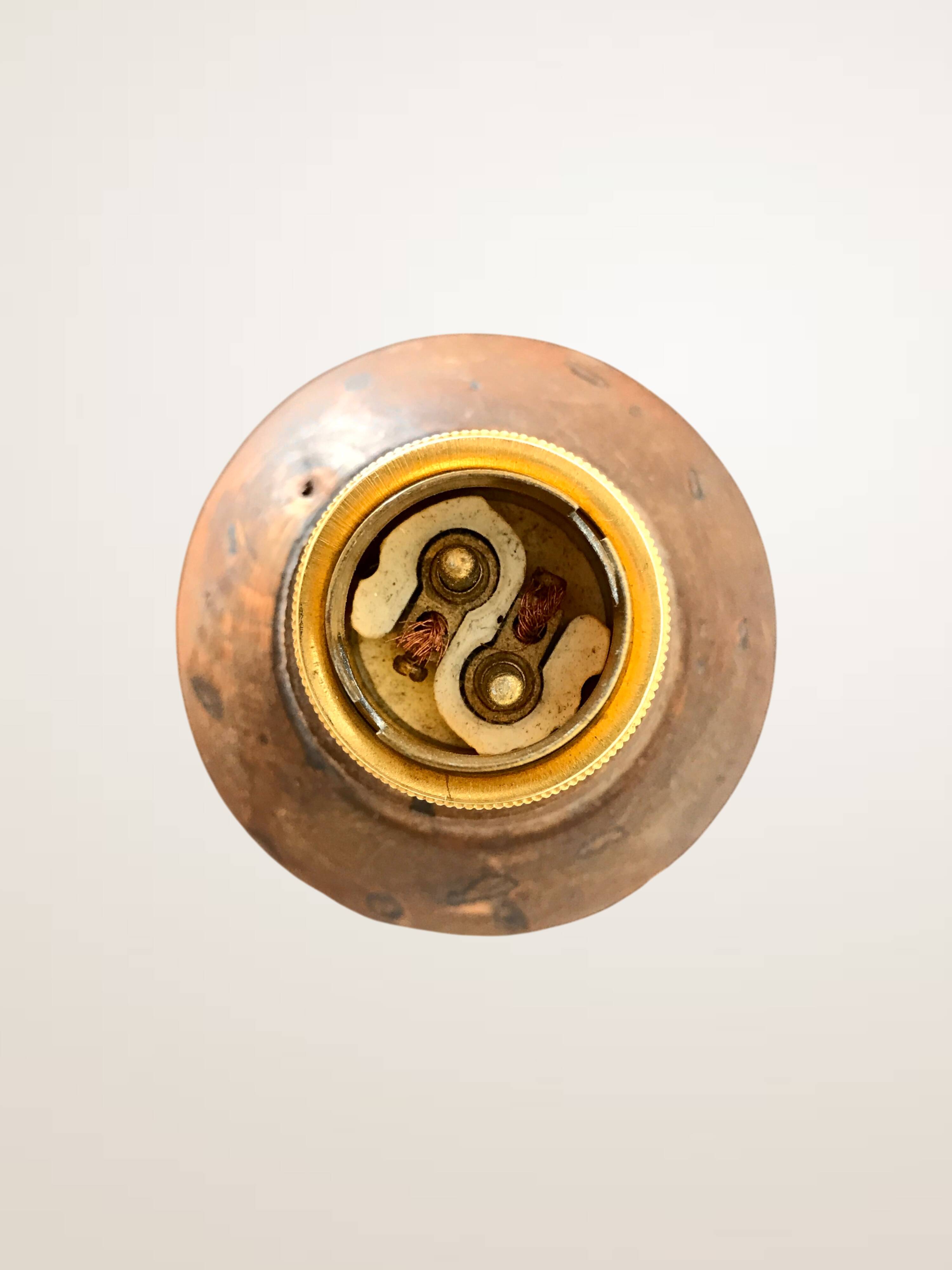 Lampe XL en bois avec abat-jour en lin