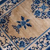 Tapis ancien chinois peking fait main 94cm x 161cm 1940s