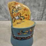 Vintage Norwegian Kubbestol tree trunk chair