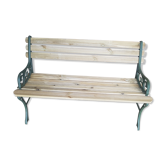 Cast iron and wood bench