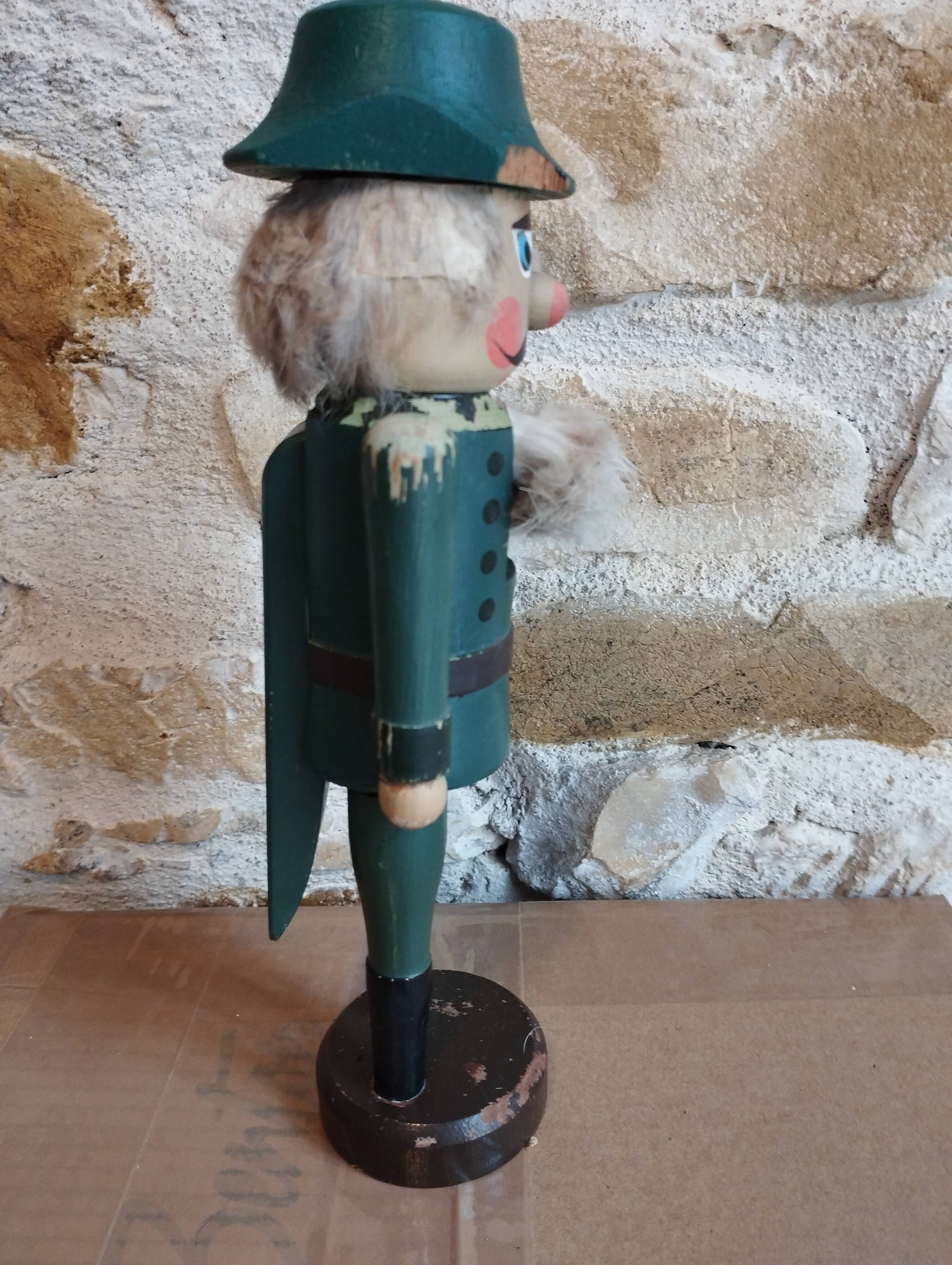Old wooden nutcracker toy early 20th century