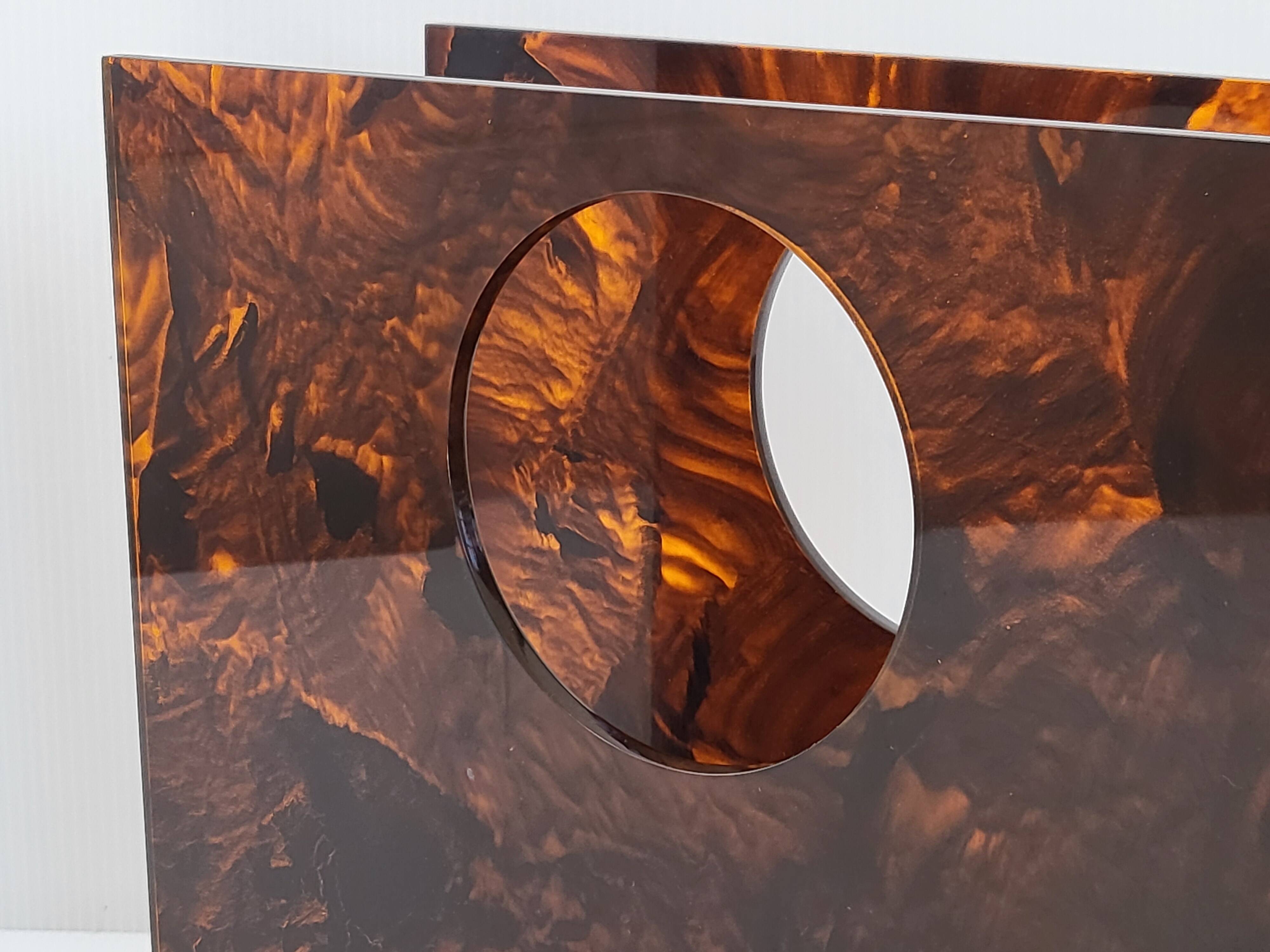 Vintage plexiglass magazine rack 1970