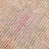 3x11 shades of pink vintage runner rug, 94x346cm