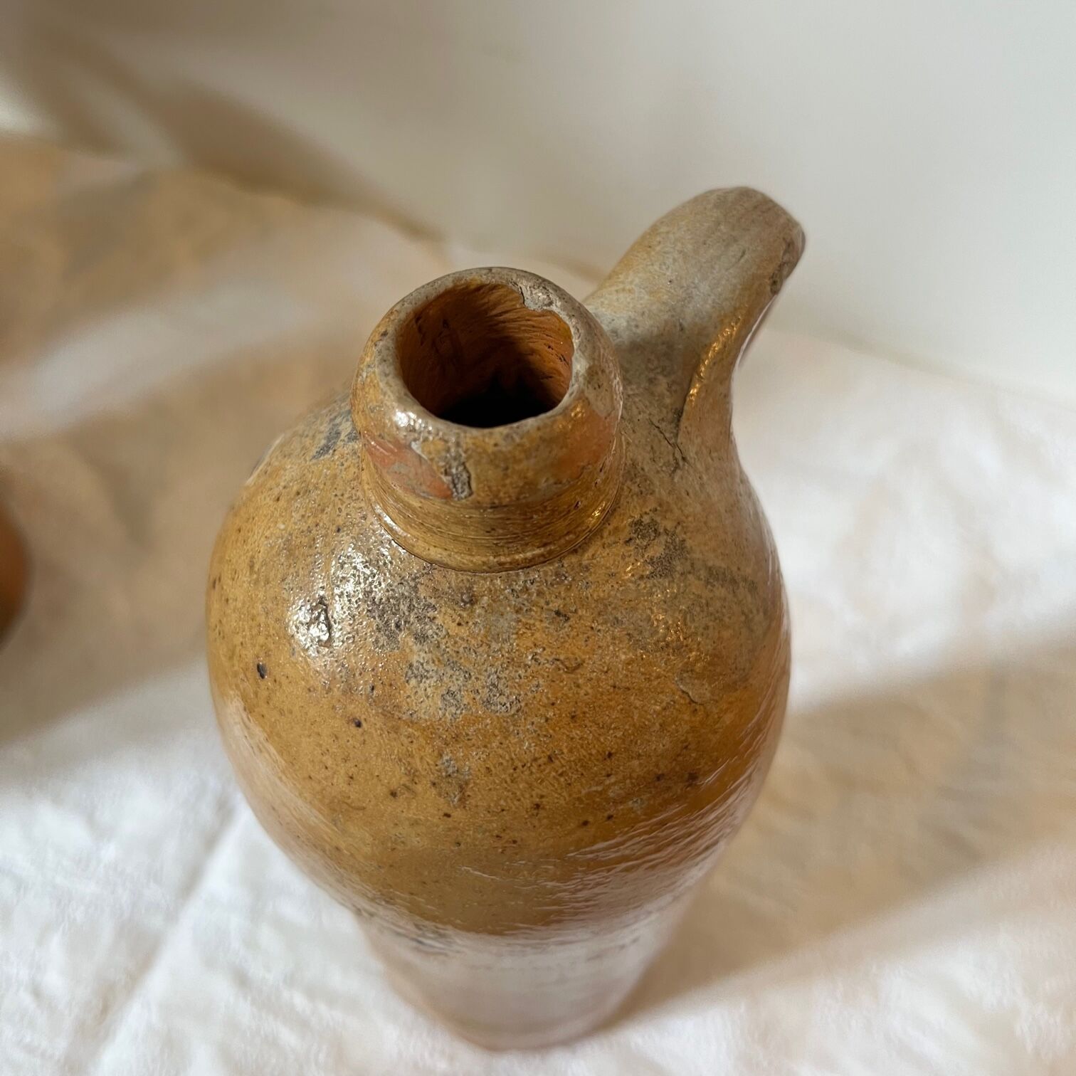 Old stoneware bottle from German Herzogthum Nassau Selters - early 19th century.