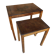 Pair of studded nesting tables from the 1930s.