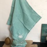 Set of 5 embroidered vintage napkins