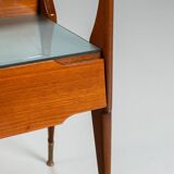 Pair of nightstands in teak La Permanente Mobili Cantù Italy 1950
