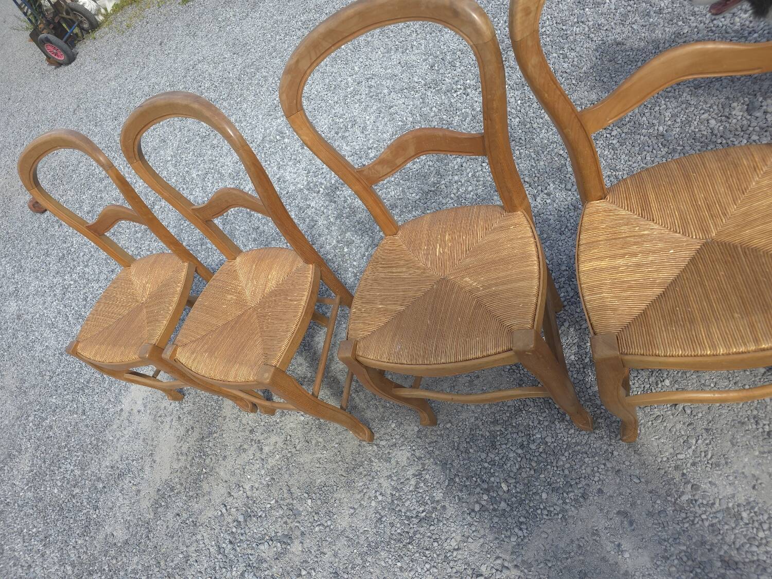6 cherry wood chairs