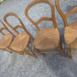 6 cherry wood chairs