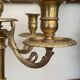 Chandelier en bronze doré art nouveau