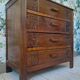 Art Deco chest of drawers, vintage antique furniture