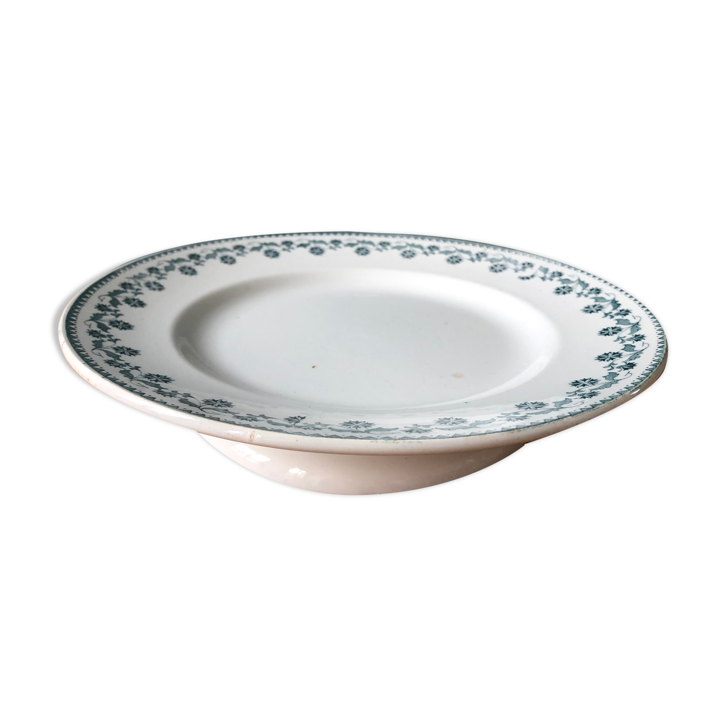 Old compotier dish 19th Mill of Wolves model Georgette