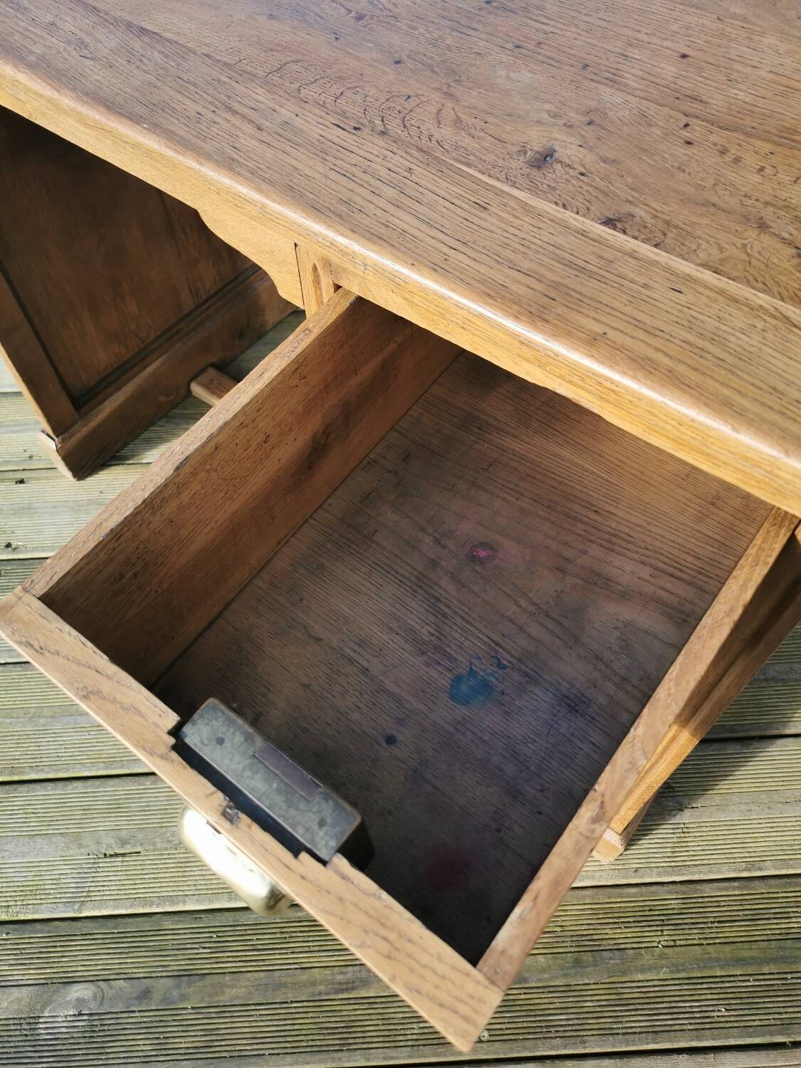 Oak administration desk