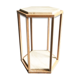 Side table or harness in travertine 1970